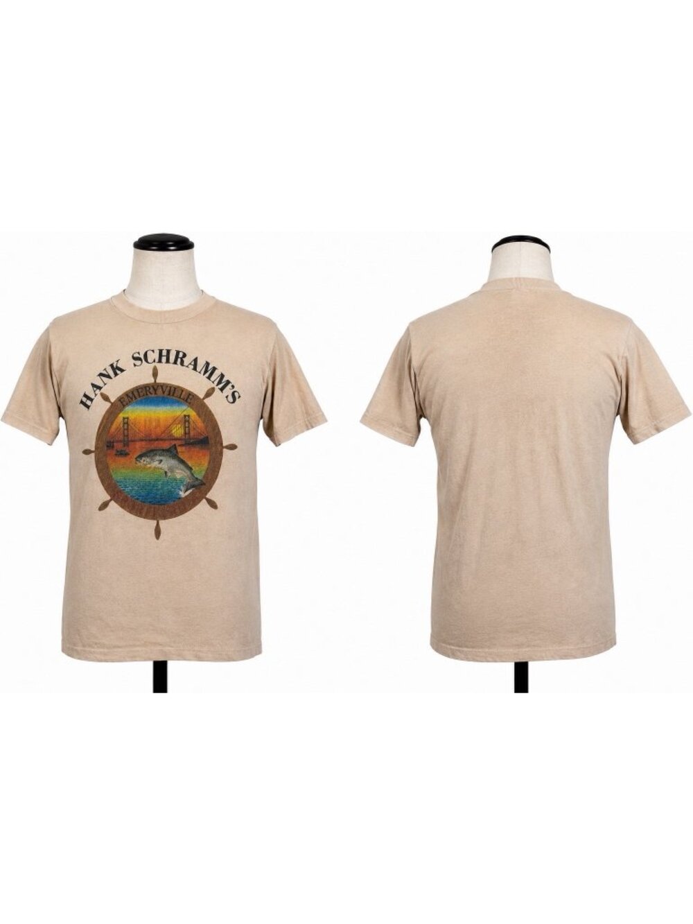 Vintage Hank Schramm’s Emeryville Fishing T Shirt USA Stedman Medium 80s